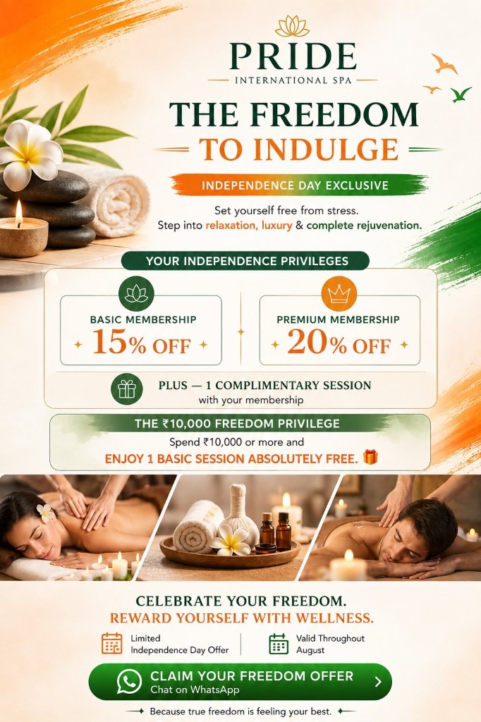 Pride International Spa - Freedom To Indulge Offer