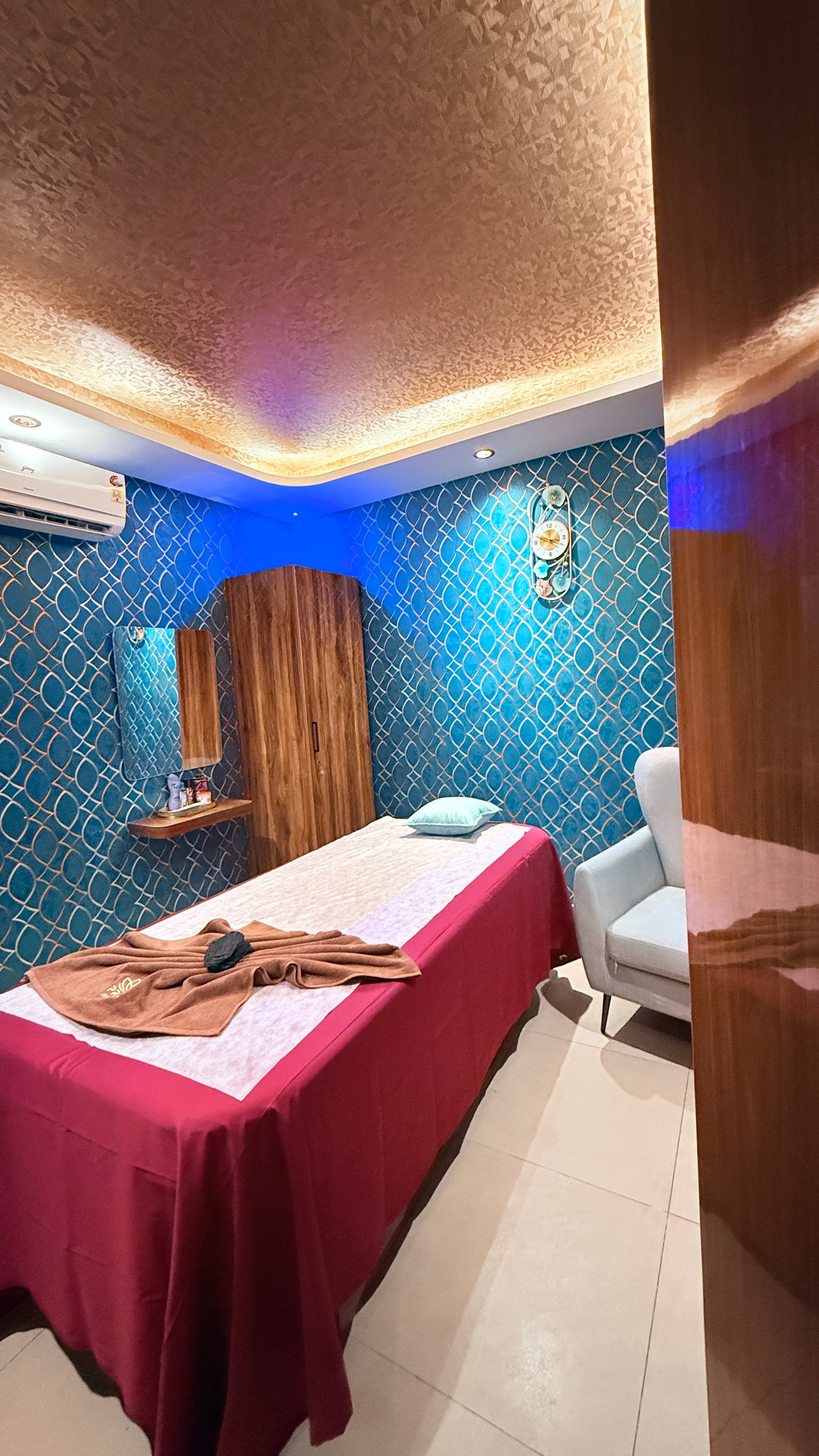 Teal Blue Treatment Room